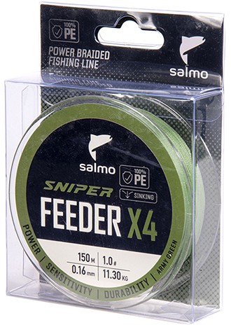 shnur SNIPER x4 Feeder Braid Army Green