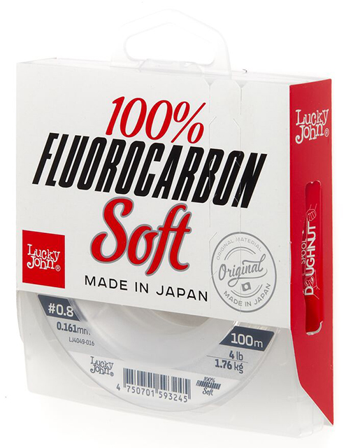 Леска FLUOROCARBON Soft (Lucky John), 100м, 0.161мм