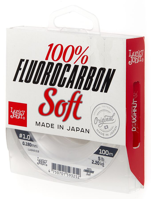 Леска FLUOROCARBON Soft (Lucky John), 100м, 0.180мм