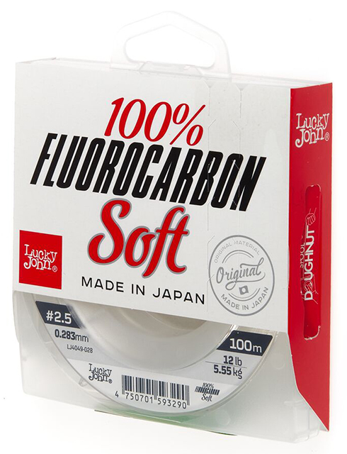 Леска FLUOROCARBON Soft (Lucky John), 100м, 0.283мм