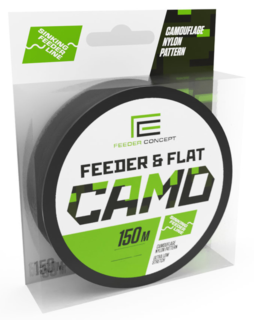 Леска FEEDER&FLAT Camo (Feeder Concept), 150м, 0.25мм