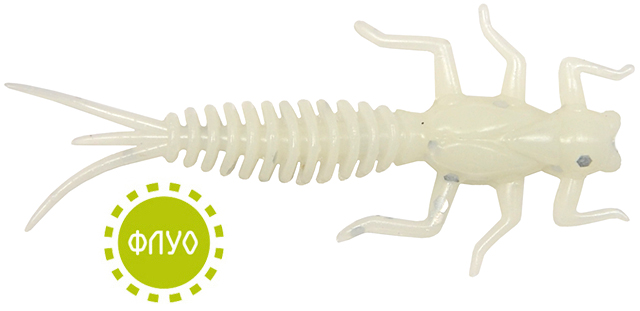 Твистер съедобный "КАЗАРКА" (Олта), 40мм, аромат "креветка"