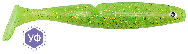 Виброхвост съедобный "НАРВАЛ" (Рыболов), 120мм, аромат - "креветка"