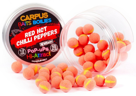Бойлы плавающие "Red Hot Chilli Peppers" (Carpus), 12мм