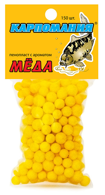 Пенопласт (Карпомания), аромат мед, 4-6мм, 150шт