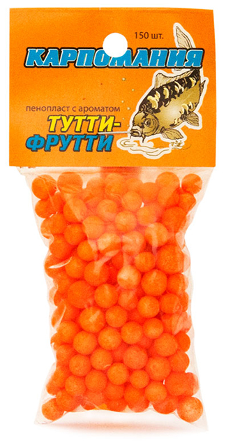 Пенопласт (Карпомания), аромат тутти-фрутти, 4-6мм, 150шт